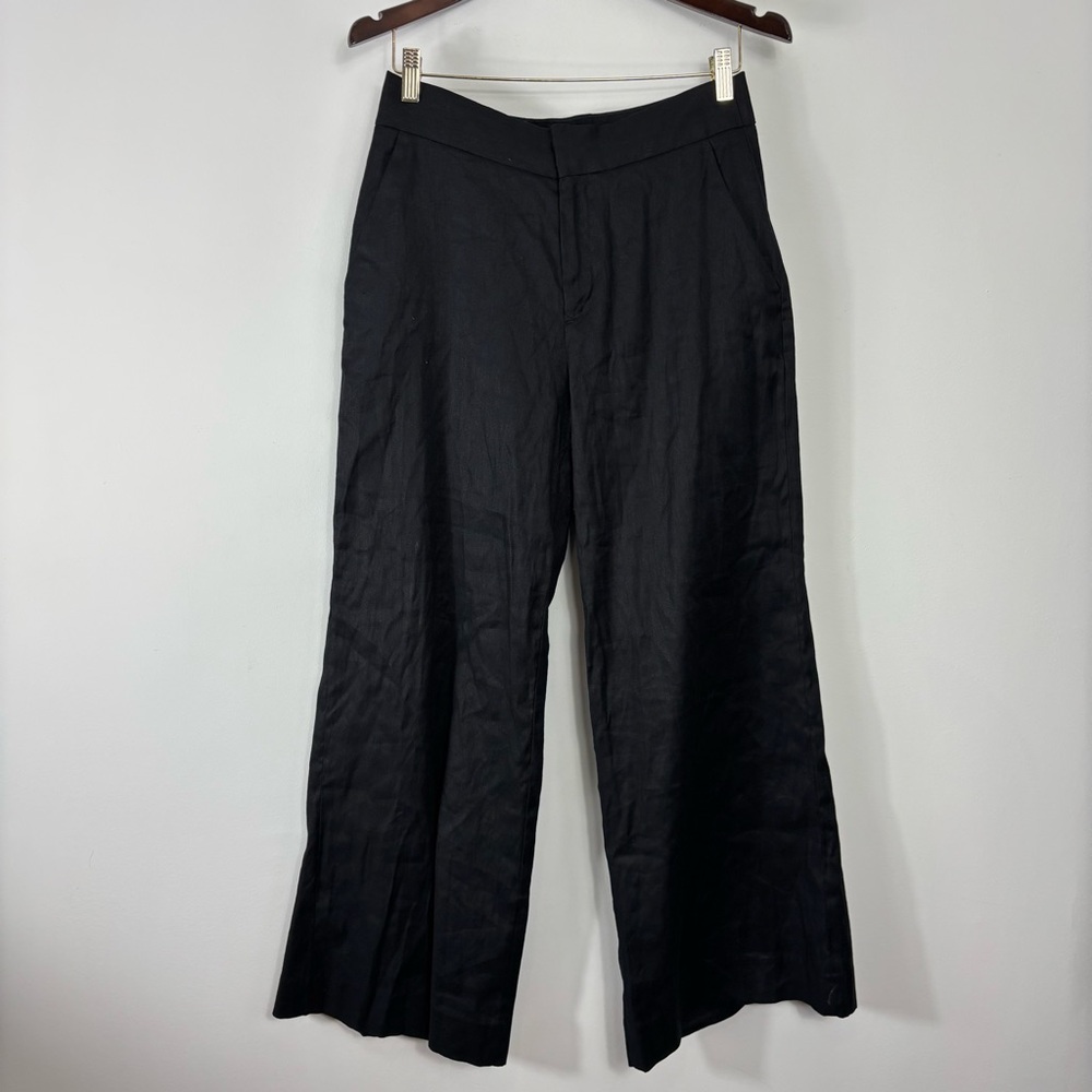 Banana Republic Black Wide-Leg Trousers
